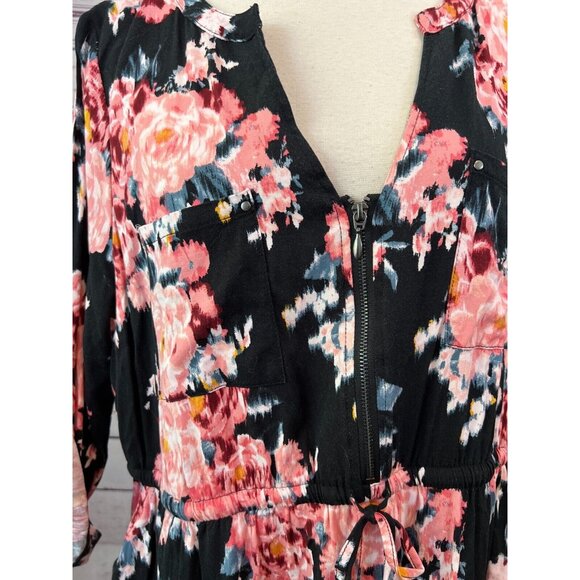 Torrid‎ Mini Challis Floral Print High Low Plus Size 1X Shirt Dress 16749679 - Picture 11 of 13